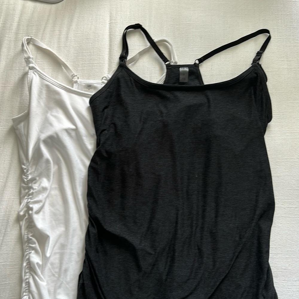 Two Beyond Yoga Beyond the Bump Featherweight Clip and Cuddle Nursing Camis